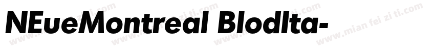 NEueMontreal BlodIta字体转换